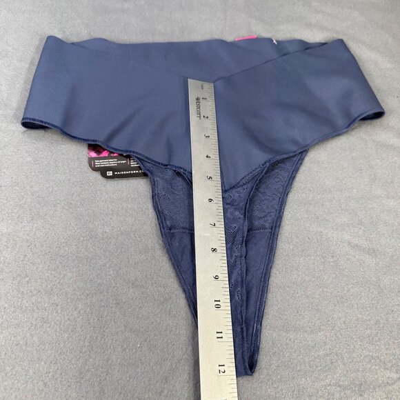 Maidenform Womens Size 2XL Shaper Thong Firm Control Lace Navy Blue New - Picture 10 of 10